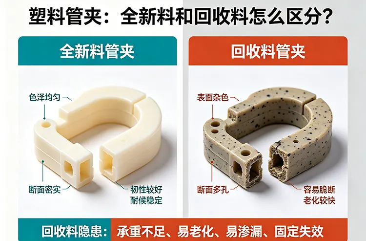 塑料管夹
