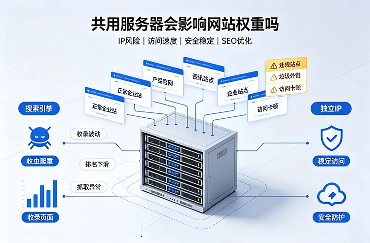 共用服务器对网站权重的影响