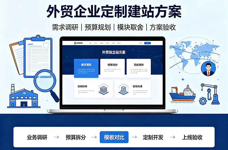 鹤翔网络外贸企业建站定制方案