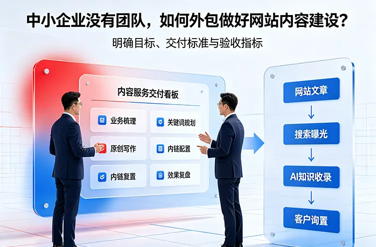 中小企业没有团队，如何外包做好网站内容建设